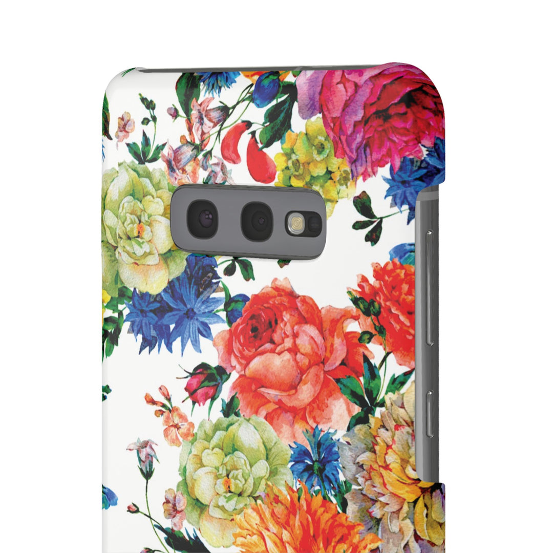 Sleek Snap Colorful Flowers Cute Phone Case for iPhone 16 15 14 13 12 11 X Xs Max Xr Pro Plus Samsung Galaxy S24 S23 S22 S21 S20 Note Ultra