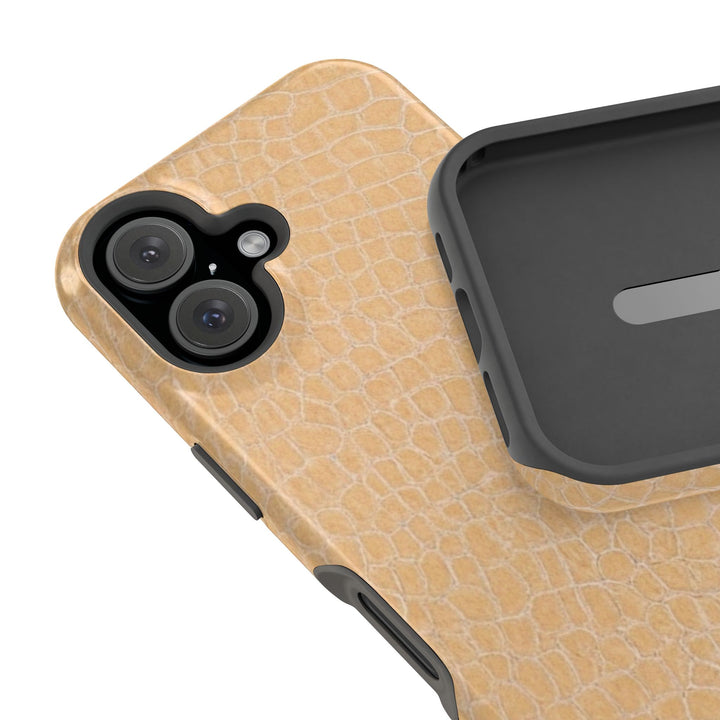 Non Leather Beige Color Pattern Magsafe Cute Phone Case for Iphone Gift for Her, | iPhone 15 Case | iPhone 15 Pro Max Case, Iphone 14, Iphone 14 Pro Max, Iphone 13, Iphone 16 - Studio40ParkLane