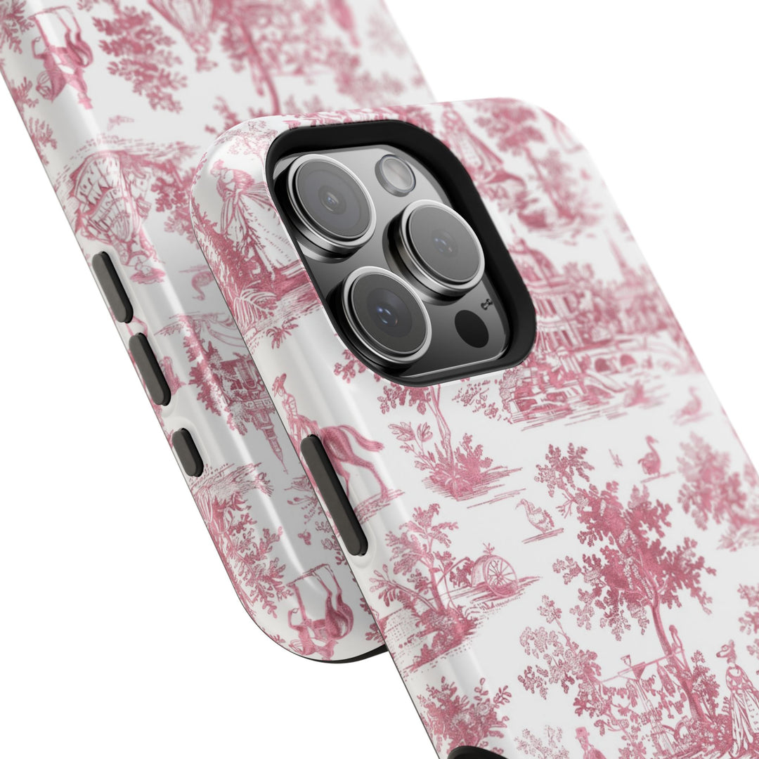 Magsafe French Toile Personalized Initial Custom Gift Cute Phone Cases for Iphone 16 Pro Max | iPhone 15, Pro Max Case, Iphone 14, 13, 12, 11, 10 - Studio40ParkLane