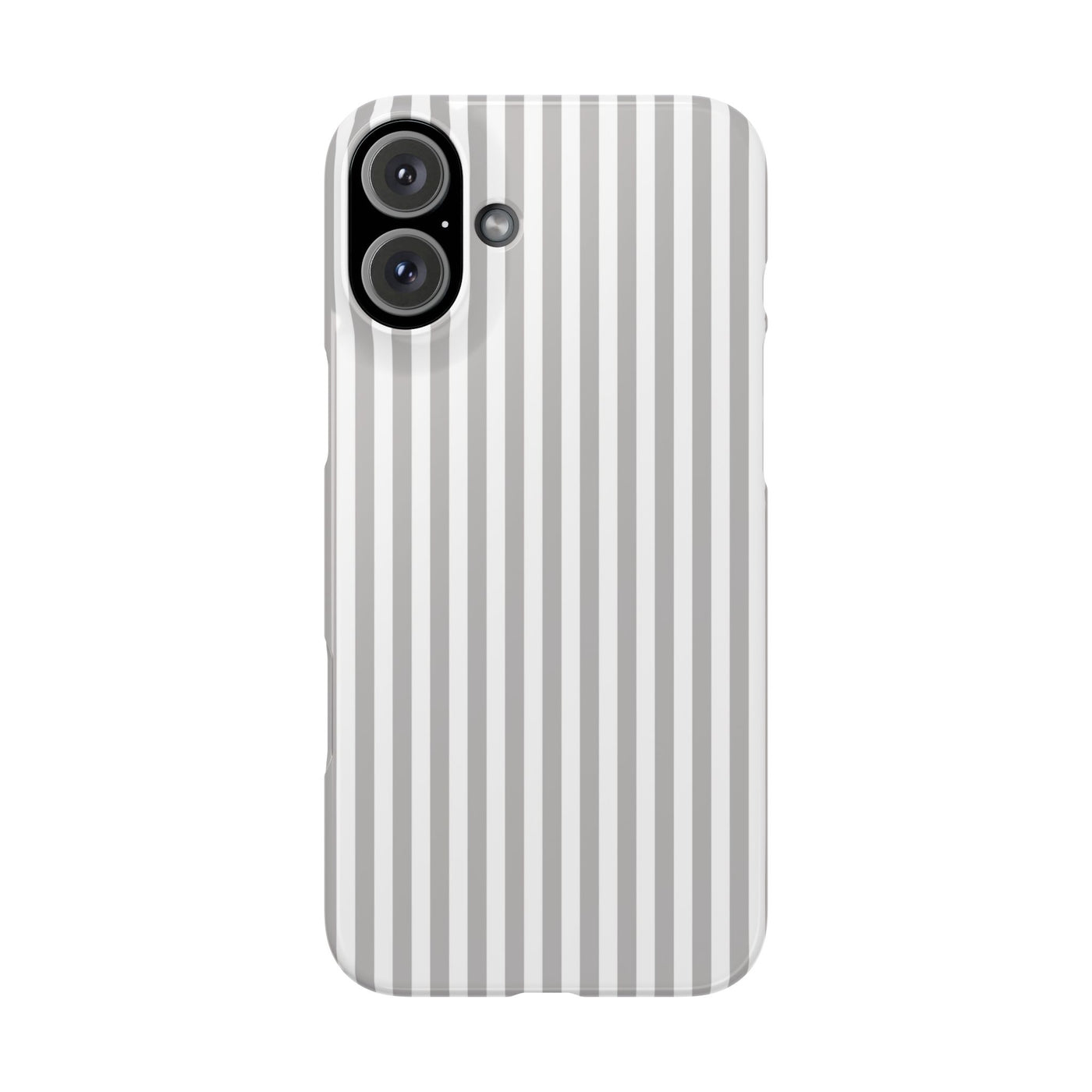 Slim Light Grey Striped Cute Phone Case for Iphone 16 - | iPhone 15 Pro Max Case | iPhone 14 Case Iphone 13 12 11 10 9 8 7 Gift for Her - Studio40ParkLane