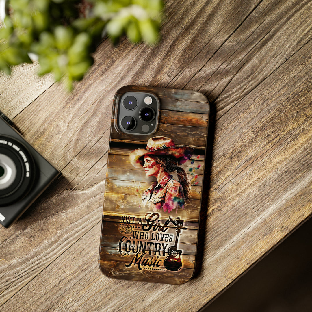 Slim Cute Phone Cases for Iphone - | iPhone 15 Case | iPhone 15 Pro Max Case, Iphone 14 Case, Iphone 14 Pro Max, Iphone 13, Country Music Girl - Studio40ParkLane