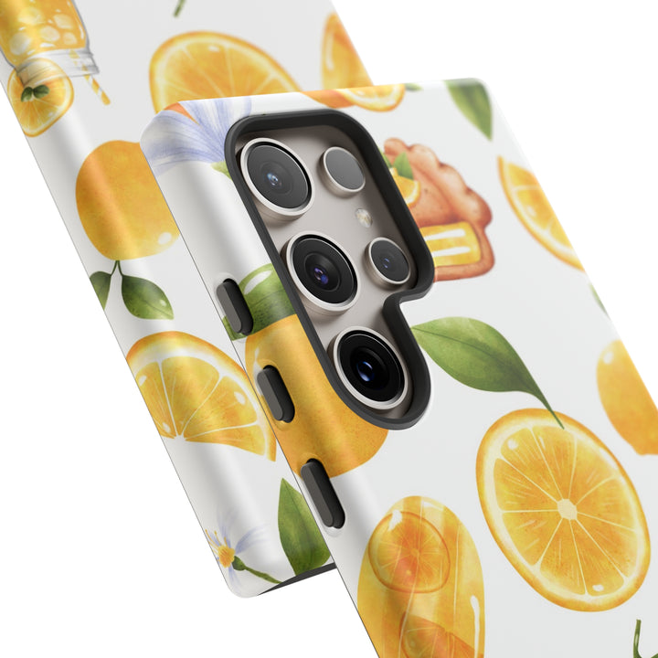 Cute Samsung Phone Case | Aesthetic Samsung Phone Case | Galaxy S23, S22, S21, S20 | Summer Fruit Lemons, Protective Phone Case - Studio40ParkLane
