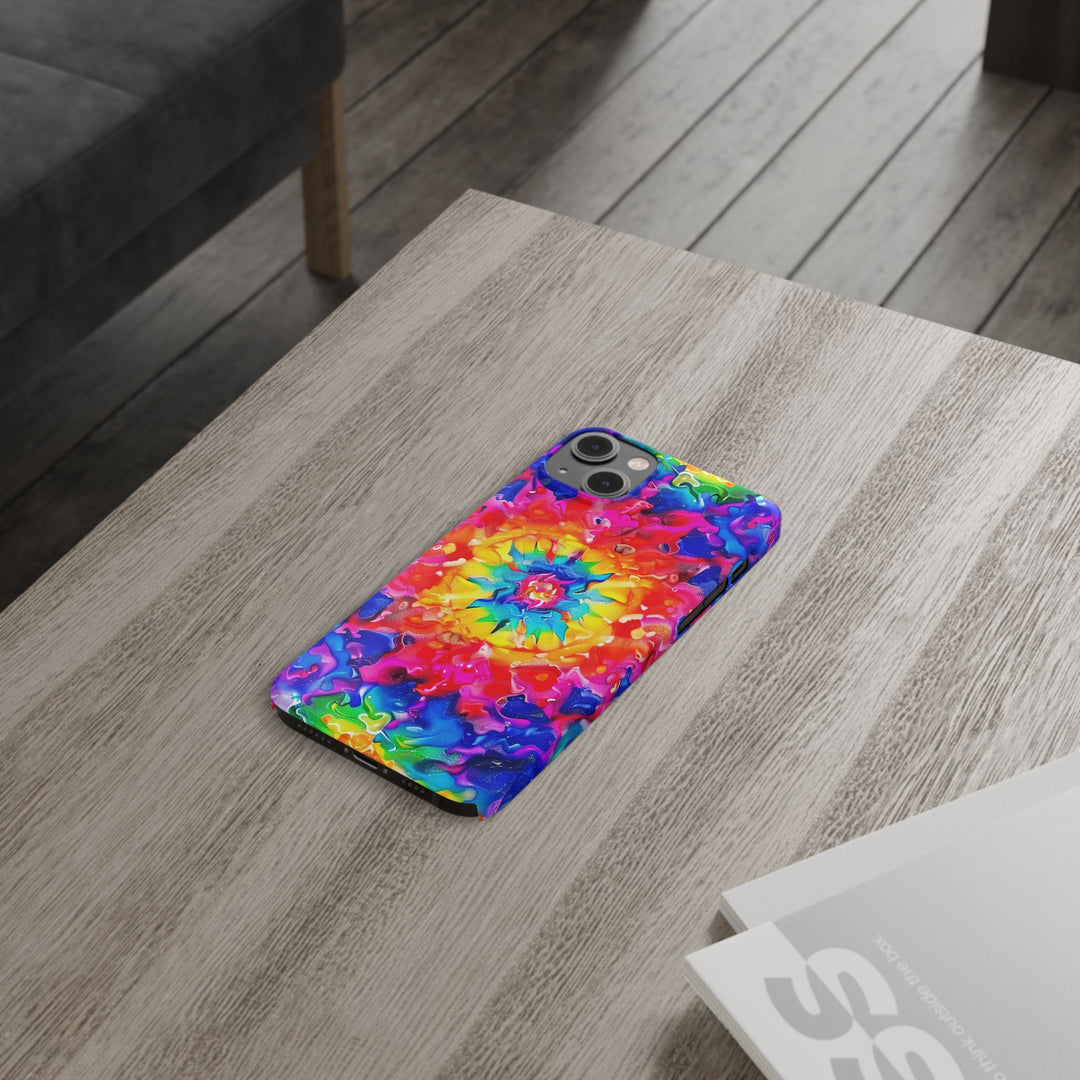 Slim Tie Dye Faux Glitter Gift for Her Cute Phone Cases for Iphone 16 Pro Max | iPhone 15 Case | iPhone 15 Pro Max Case, Iphone 14, Iphone 14 Pro Max, Iphone 13 12 11 8 7 - Studio40ParkLane