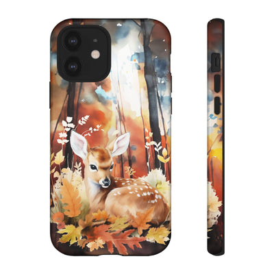 Autumn Fall Deer Forest Gift for Her Cute Phone Case for, Samsung Galaxy S24, S23, S22, S21, IPhone 16 Case | Iphone 15, Iphone 14, IPhone 13 Case