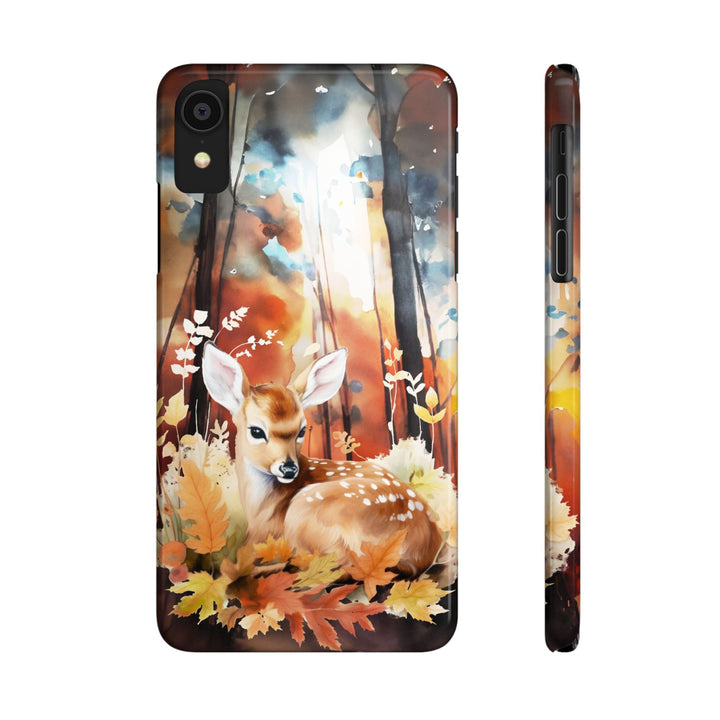 Slim Fall Autumn Forest Deer Gift for Her Cute Phone Cases for Iphone 16 | iPhone 15 Case | iPhone 15 Pro Max Case, Iphone 14, Iphone 14 Pro Max, Iphone 13, Slim - Studio40ParkLane