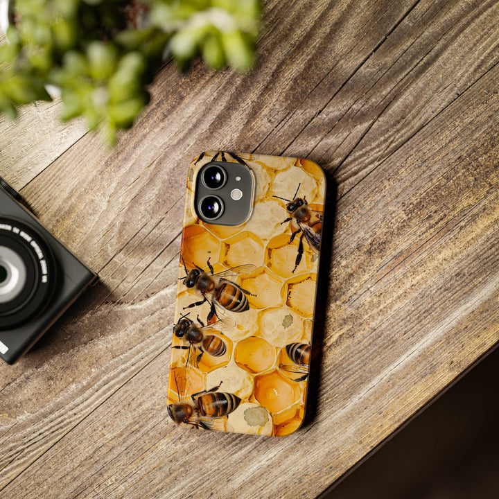 Slim Cute Phone Cases for Iphone - | iPhone 15 Case | iPhone 15 Pro Max Case, Iphone 14 Case, Iphone 14 Pro Max, Iphone 13, Summer Honey Bees - Studio40ParkLane