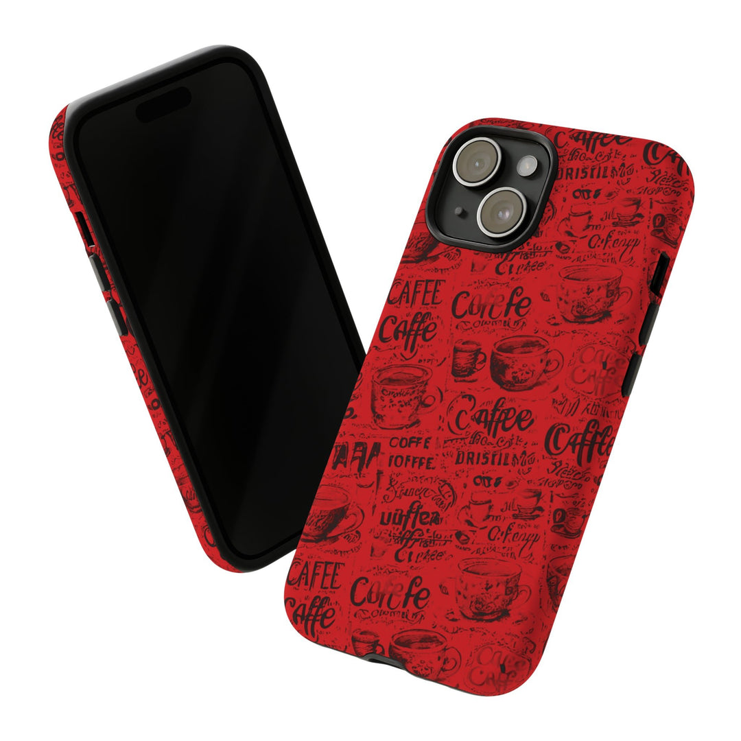 Cute IPhone Case | Red Black Coffee, iPhone 15 Case | iPhone 15 Pro Case, Iphone 14 Case, Iphone 14 Pro Max Case, Protective Iphone Case - Studio40ParkLane