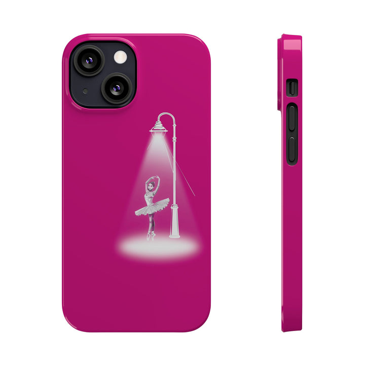 Slim Pink Ballet Dancer Spotlight Gift for Her Cute Phone Cases for Iphone 16 Pro Max | iPhone 15 Case | iPhone 15 Pro Max Case, Iphone 14, 13, 12, 11, 10, 8, 7 - Studio40ParkLane