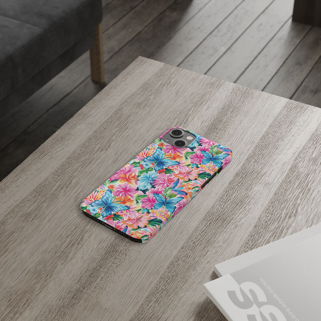 Slim Butterflies Flowers Gift for Her Cute Phone Cases for Iphone 16 Pro Max | iPhone 15 Case | iPhone 15 Pro Max Case, Iphone 14, 13, 12, 11, 10, 8, 7 - Studio40ParkLane
