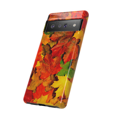 Fall Leaves Impact Resistant, Cute Phone Cases for Samsung S24, S23, S22, S21, IPhone 15 pro Iphone 14 pro Iphone 13 IPhone 12 Iphone 11