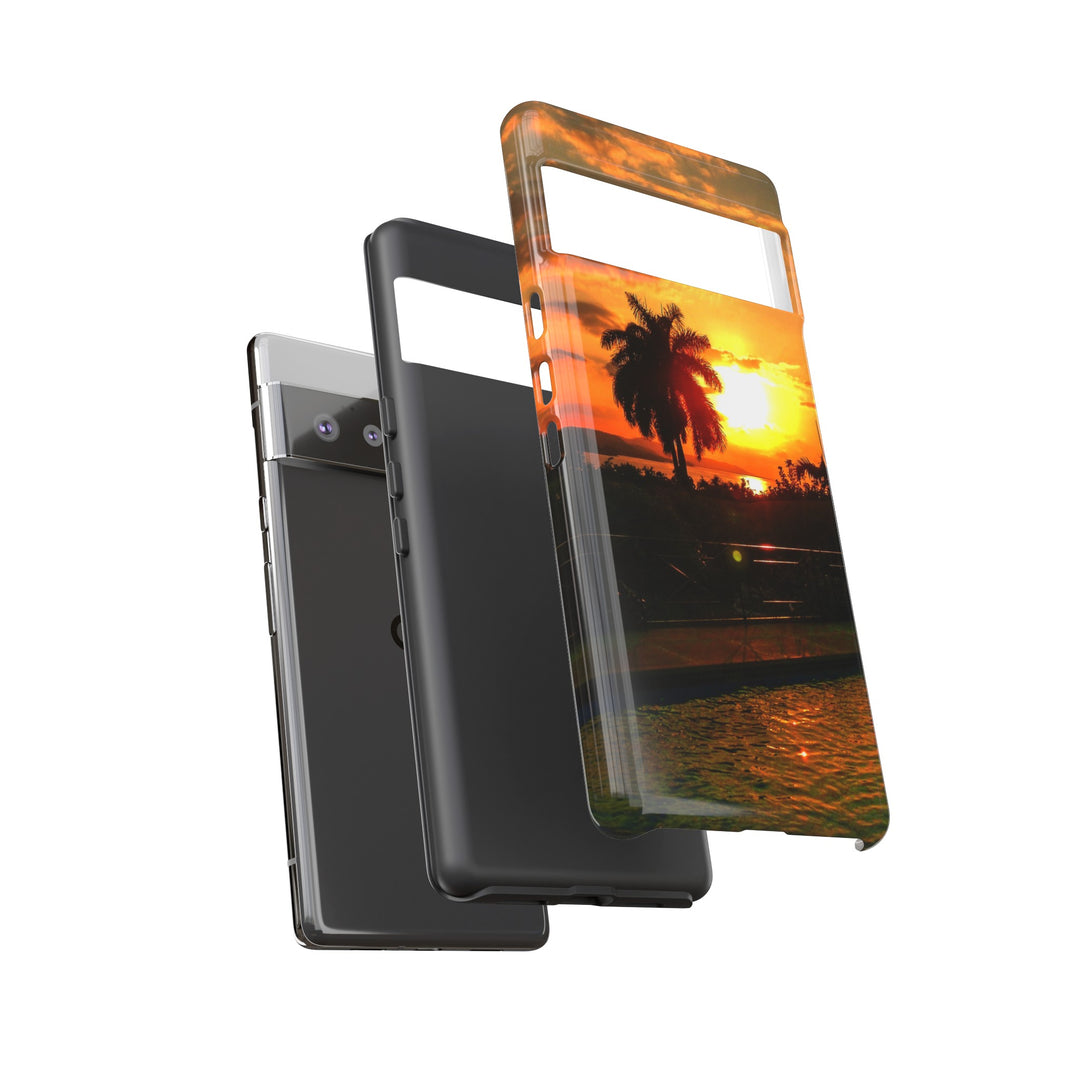 Cute Samsung Case | Cool Iphone Case | Summer Jamaica Pool Sunset, Samsung S24, S23, S22, S21, IPhone 15 Case | Iphone 14 Case, Iphone 13 Case - Studio40ParkLane