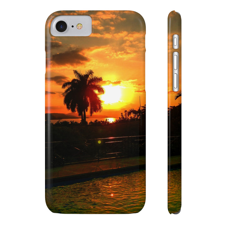 Slim Cute Phone Cases for Iphone - | iPhone 15 Case | iPhone 15 Pro Max Case, Iphone 14 Case, Iphone 14 Pro Max, Iphone 13, Summer Jamaica Sunset - Studio40ParkLane