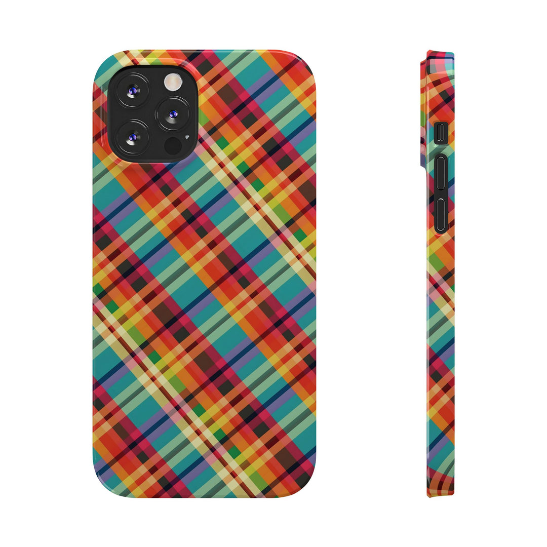 Slim Checkered Plaid Gift for Her Cute Phone Cases for Iphone 16 Pro Max | iPhone 15 Case | iPhone 15 Pro Max Case, Iphone 14, 13, 12, 11, 10, 8, 7 - Studio40ParkLane