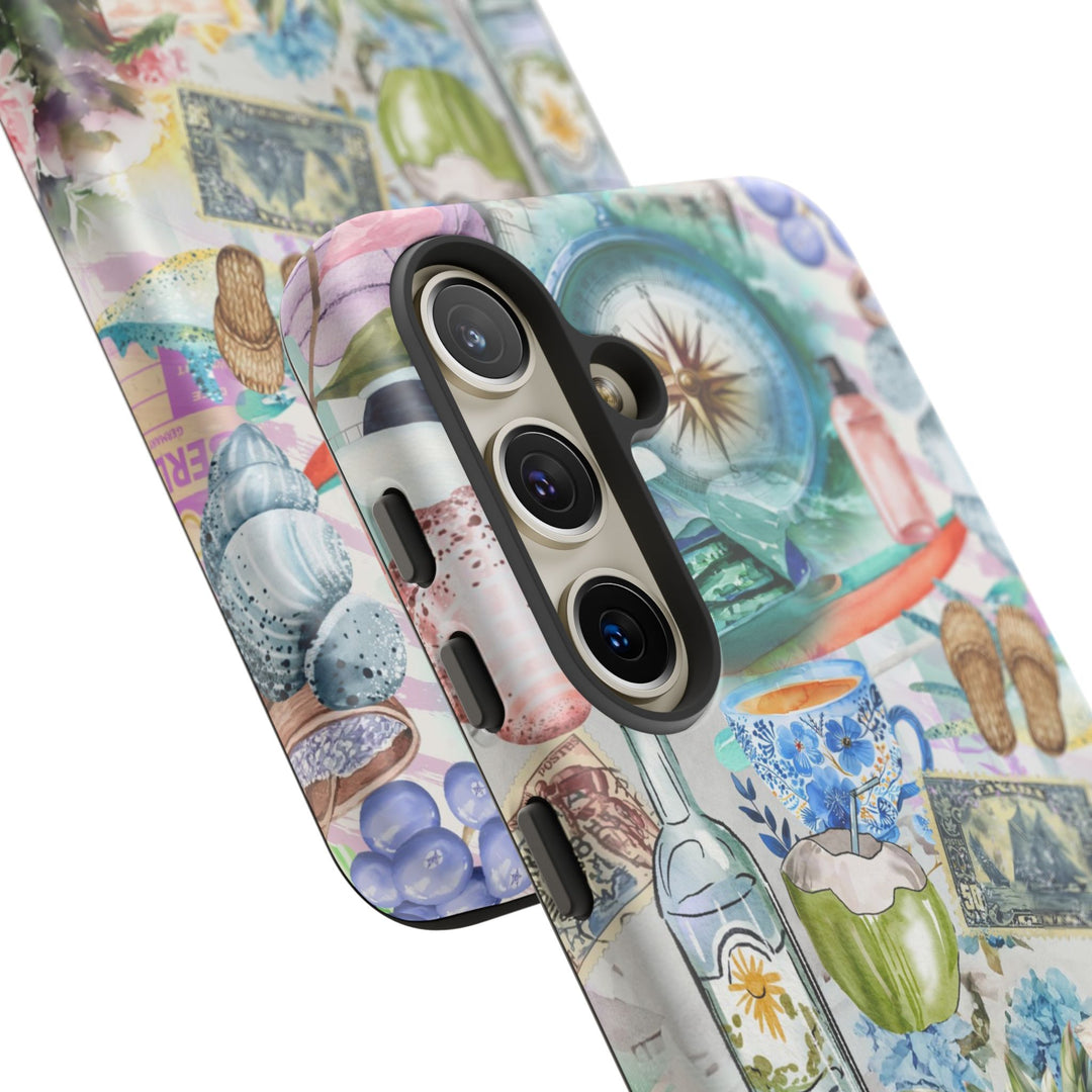 Impact Resistant, Travel Coquette Collage, Cute Phone Cases for Samsung S24, S23, S22, S21, IPhone 15 pro Iphone 14 pro Iphone 13 IPhone 12 Iphone 11 - Studio40ParkLane
