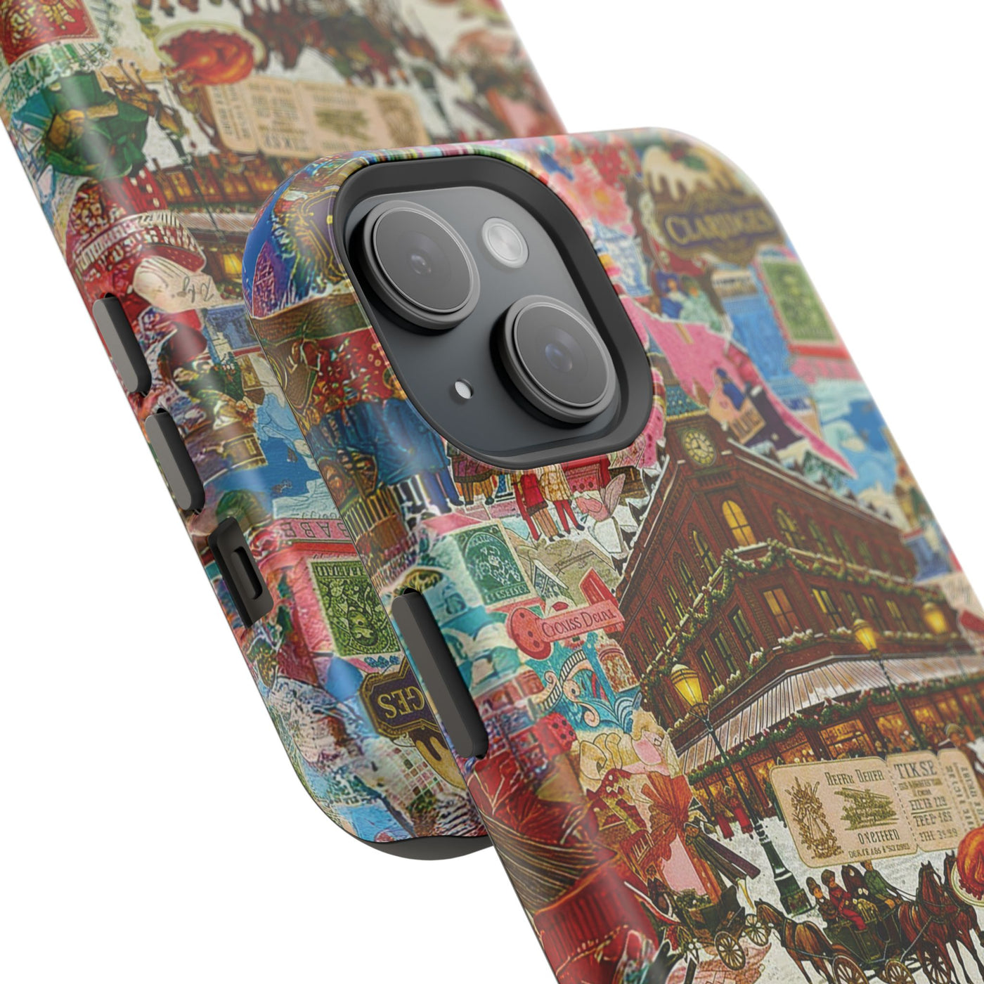 Aesthetic Tough Magsafe London Coquette Collage Phone Case - For iPhone 17 Pro Max iPhone 16 Pro iPhone 15 Iphone 14 Plus 13 Pro 12 11 10 - Studio40ParkLane