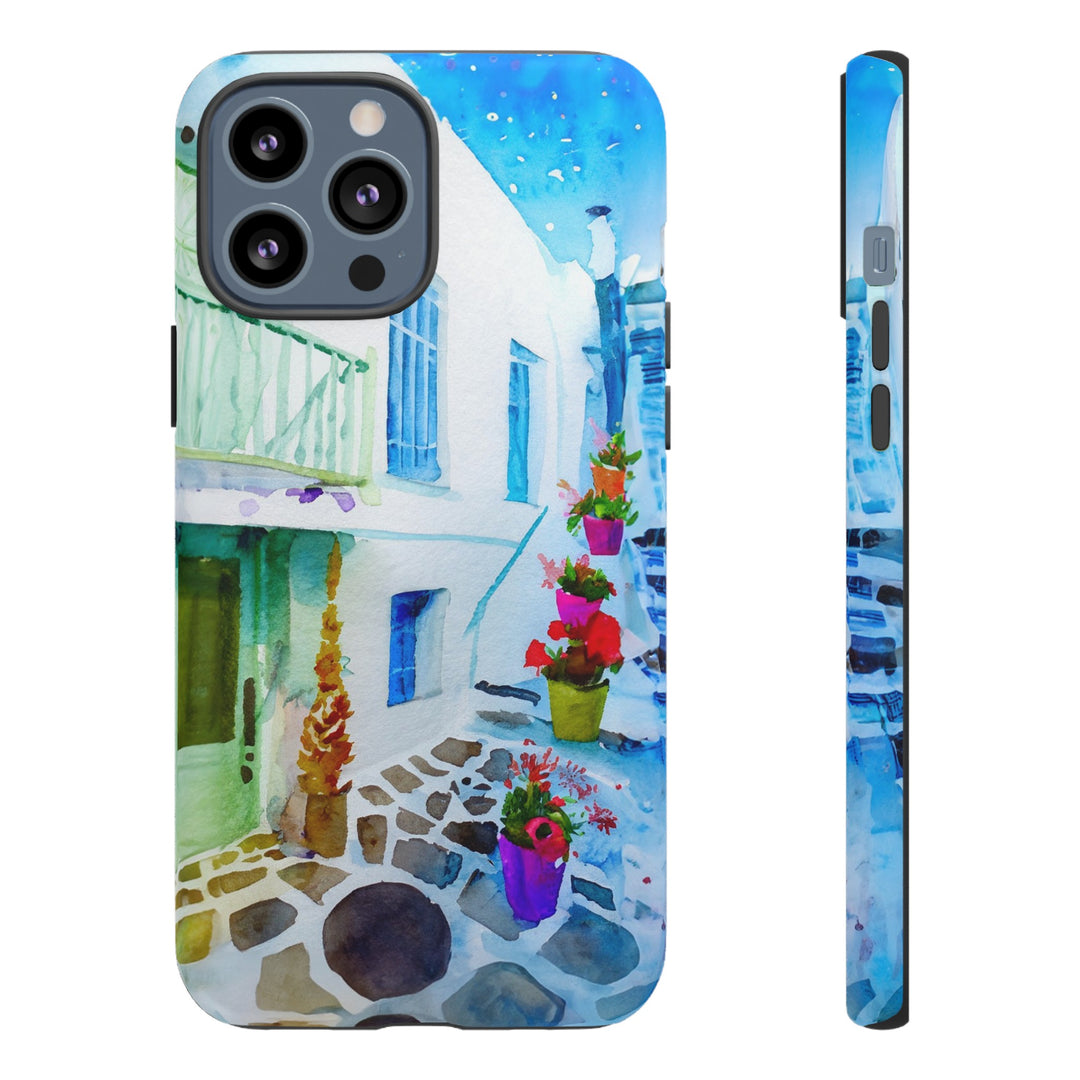 Impact Resistant, Greece House, Cute Phone Cases for Samsung S24, S23, S22, S21, IPhone 15 pro Iphone 14 pro Iphone 13 IPhone 12 Iphone 11 - Studio40ParkLane