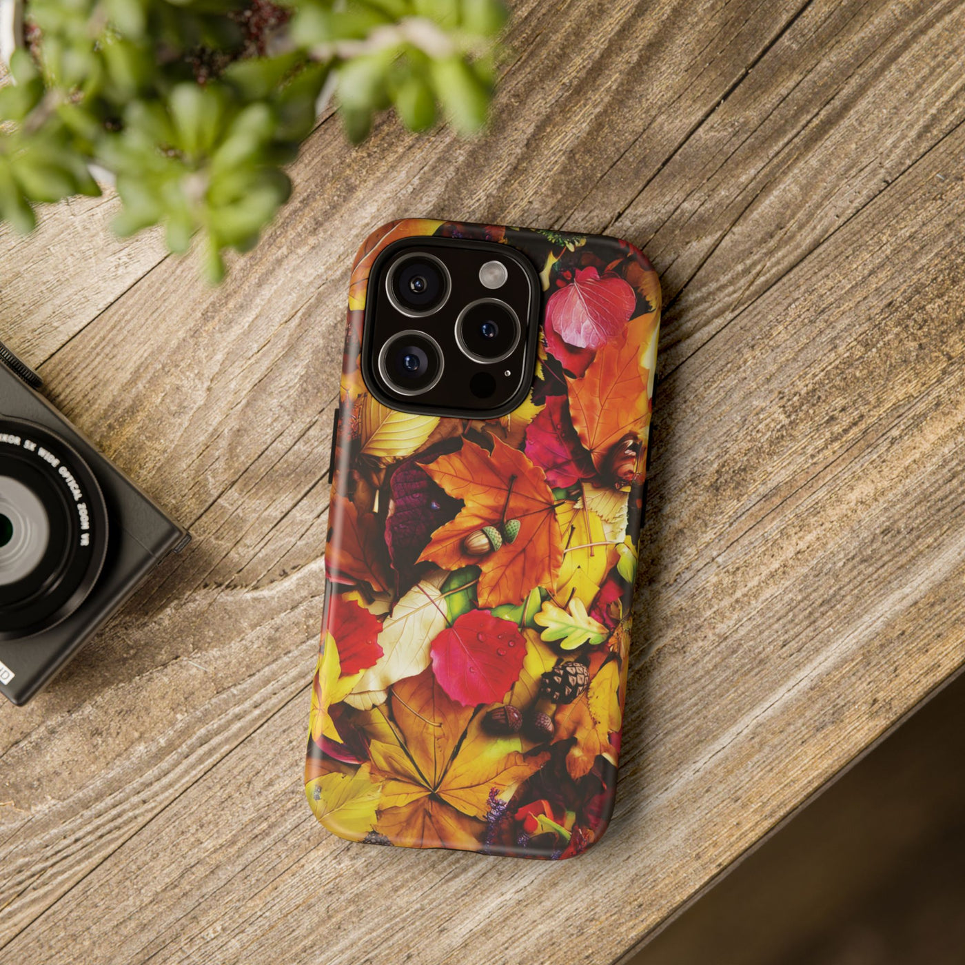 Aesthetic Tough Fall Leaves Foliage Premium Phone Case - For iPhone 17 Pro Max iPhone 16 Pro iPhone 15 Iphone 14 Plus 13 Pro 12 11 10 XR - Studio40ParkLane