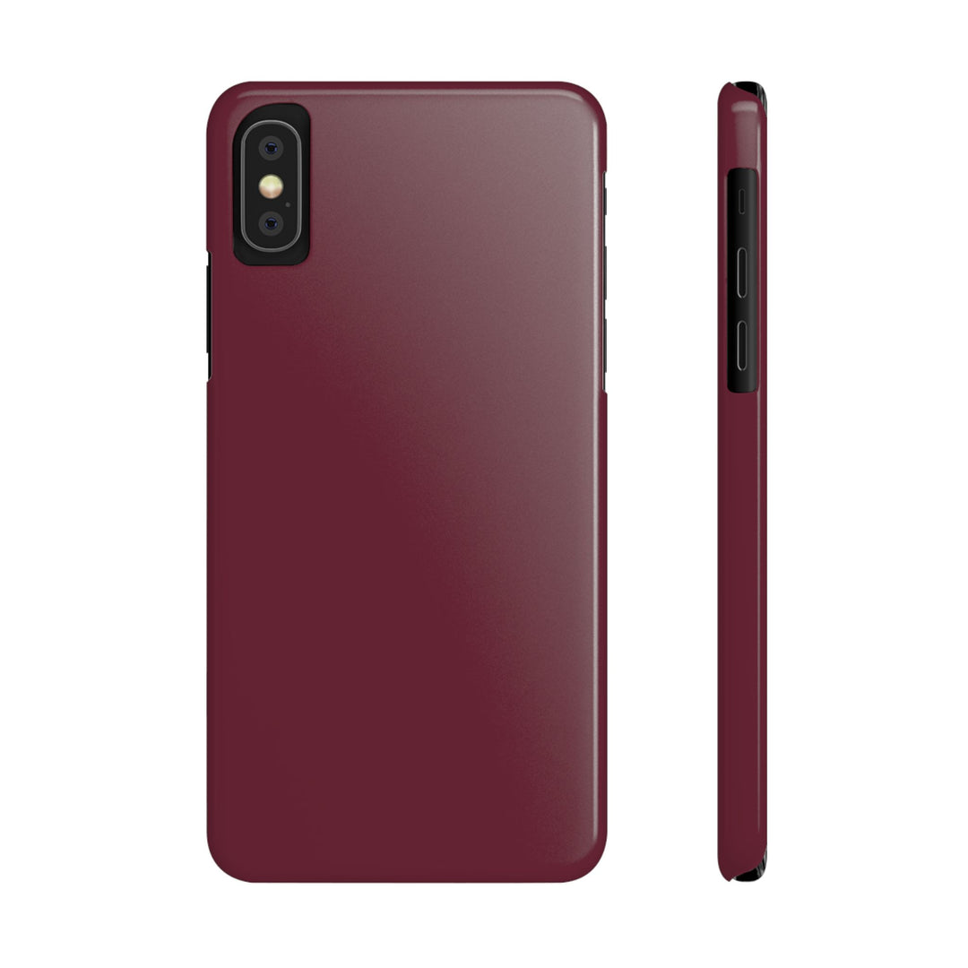 Slim Burgundy Maroon Gift for Her Aesthetic Cute Phone Case for Iphone 16 - | iPhone 15 Pro Max Case | iPhone 14 Case 13 12 11 10 9 8 7 - Studio40ParkLane