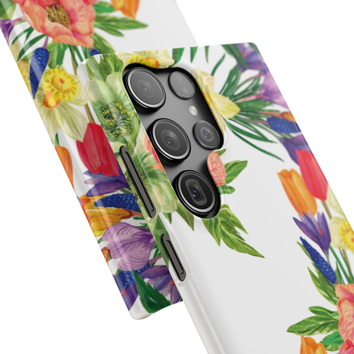 Sleek Snap Spring Summer Flowers Cute Phone Case for iPhone 16 15 14 13 12 11 X Xs Max Xr Pro Plus Samsung Galaxy S24 S23 S22 S21 S20 Ultra