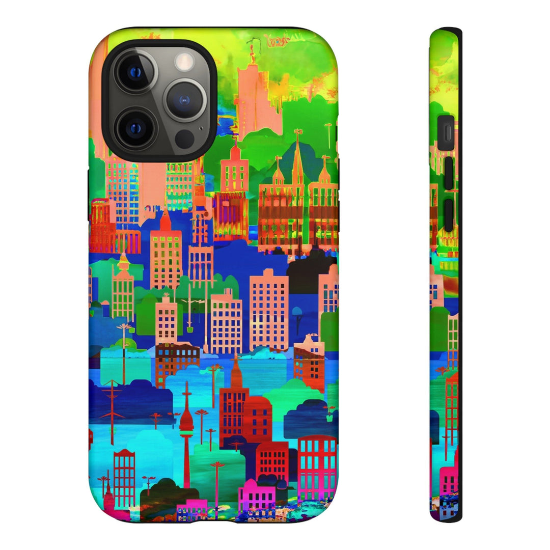 Cute Samsung Case | Cool Iphone Case | Summer City Skyline, Samsung S24, S23, S22, S21, IPhone 15 Case | Iphone 14 Case, Iphone 13 Case - Studio40ParkLane
