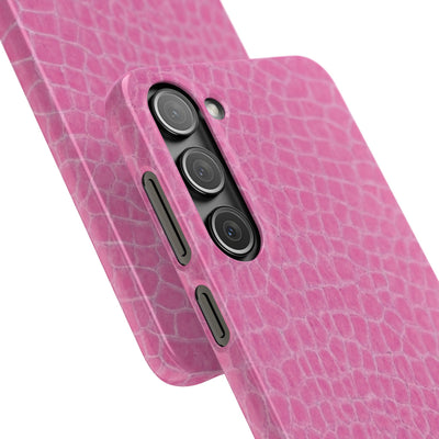 Snap Non Leather Pink Color Pattern Gift for Her Cute Phone Cases for Samsung Galaxy S24, S23, S22, S21, S20, Plus, Ultra, Iphone 16, 15, 14, Pro and Max - Studio40ParkLane