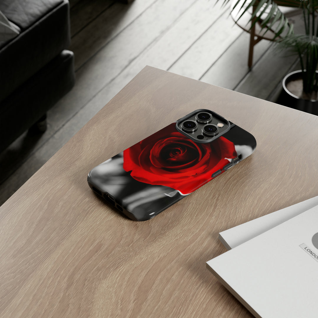 Cute IPhone Case | iPhone 15 Case | iPhone 15 Pro Max Case, Iphone 14 Case, Iphone 14 Pro Max Case IPhone Case for Art Lovers - Red Rose - Studio40ParkLane