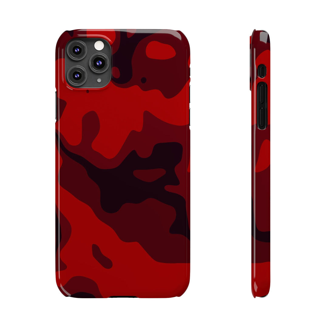 Slim Cute Phone Cases for Iphone - | iPhone 15 Case | iPhone 15 Pro Max Case, Iphone 14 Case, Iphone 14 Pro Max, Iphone 13, Red Camo Camouflage - Studio40ParkLane