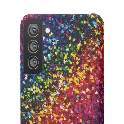 Snap Non-Glitter Muted Color Play on "Faux" Glitter Effect Cute Phone Cases for Samsung and Iphone, 16, 15, 14, S24, S23, S22, S21, S20, Plus and Ultra