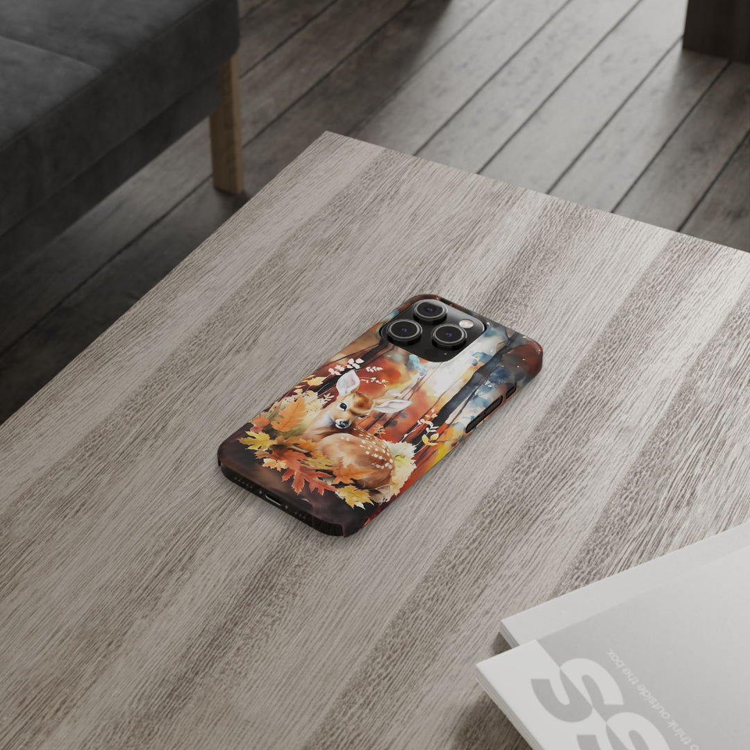 Slim Fall Autumn Forest Deer Gift for Her Cute Phone Cases for Iphone 16 | iPhone 15 Case | iPhone 15 Pro Max Case, Iphone 14, Iphone 14 Pro Max, Iphone 13, Slim - Studio40ParkLane
