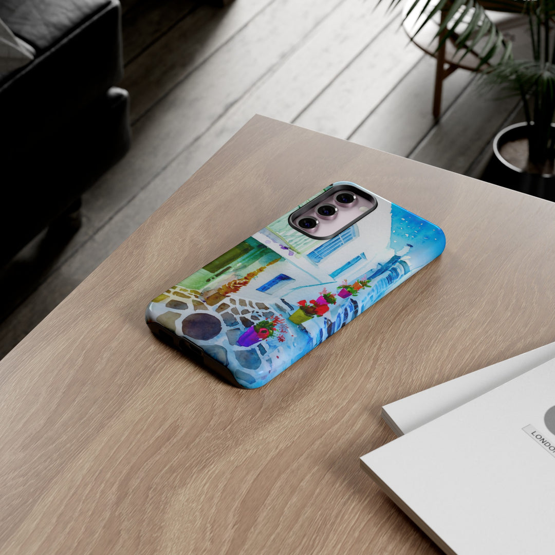 Impact Resistant, Greece House, Cute Phone Cases for Samsung S24, S23, S22, S21, IPhone 15 pro Iphone 14 pro Iphone 13 IPhone 12 Iphone 11 - Studio40ParkLane
