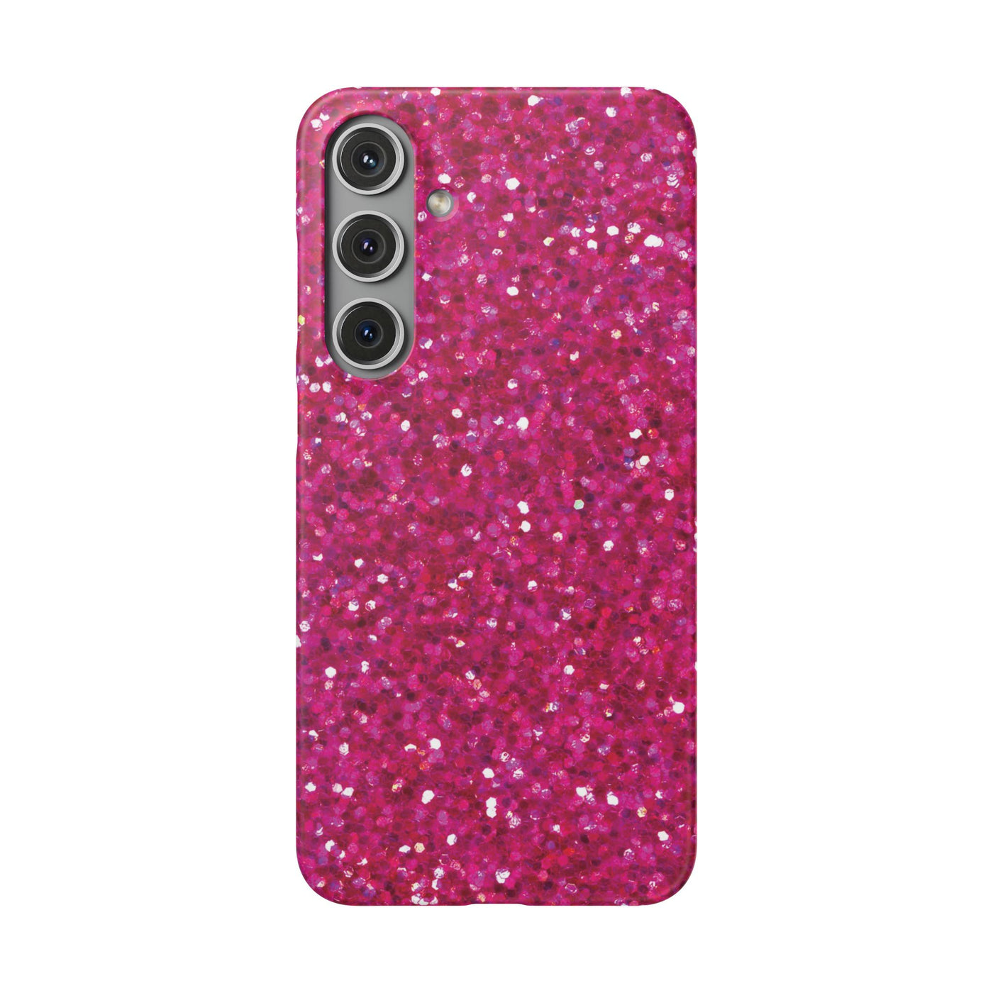 Snap Non-Glitter Muted Pink Play on "Faux" Glitter Effect Cute Phone Cases for Samsung and Iphone, 16, 15, 14, S24, S23, S22, S21, S20, Plus and Ultra