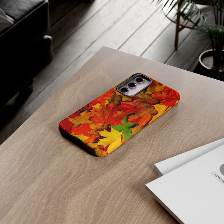 Fall Leaves Impact Resistant, Cute Phone Cases for Samsung S24, S23, S22, S21, IPhone 15 pro Iphone 14 pro Iphone 13 IPhone 12 Iphone 11 - Studio40ParkLane