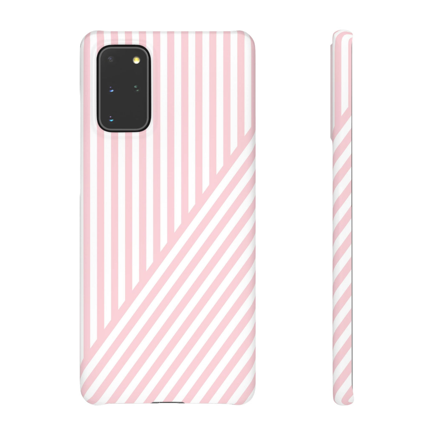 Aesthetic Sweet Pink Stripes Cute Phone Case Sleek Snap - For iPhone 17 Pro Max iPhone 16 Pro iPhone 15 Iphone 14 Plus 13 Pro 12 11 10 Gift