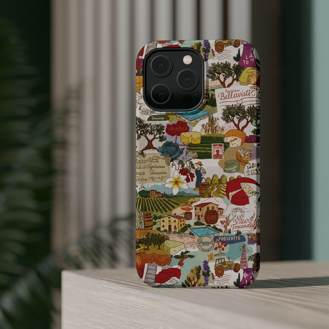 Italy Tuscany Coquette Collage Tough Magsafe Cute Phone Cases for Iphone | iPhone 17 Pro Max Case, Iphone 16, Iphone 15 14 13 12 11 10 9 - Studio40ParkLane