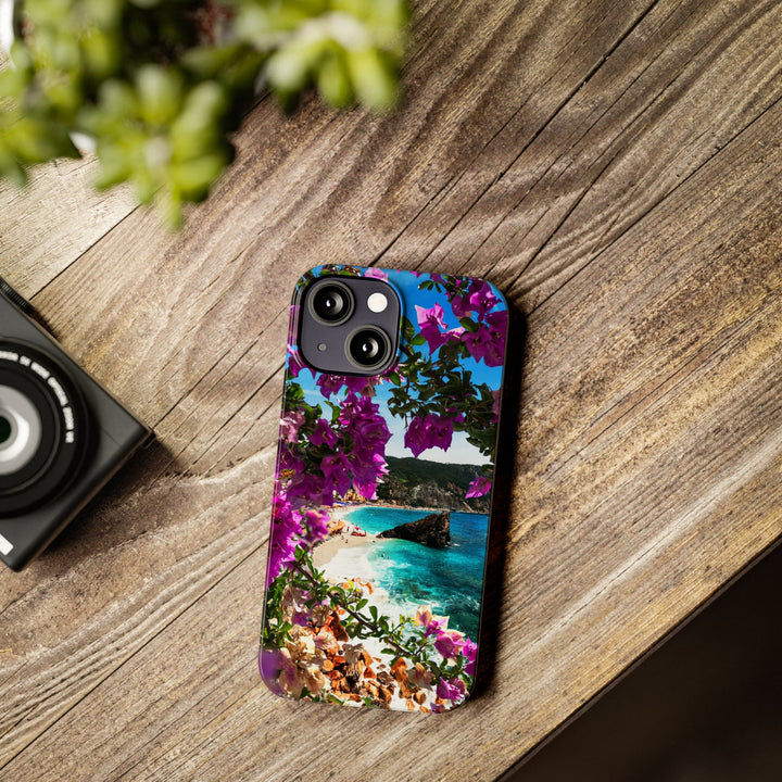 Slim Bougainvillea Sea View Cute Phone Cases for Iphone | iPhone 15 Case | iPhone 15 Pro Max Case, Iphone 14, Iphone 14 Pro Max, Iphone 13 - Studio40ParkLane