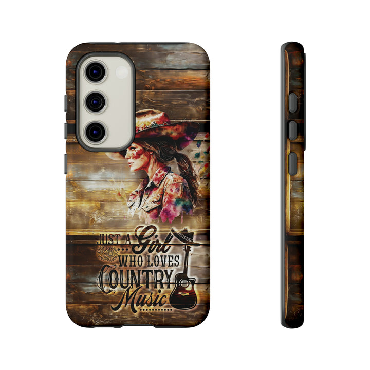 Cute Samsung Phone Case | Aesthetic Samsung Phone Case | Galaxy S23, S22, S21, S20 | Country Music Girl, Protective Phone Case - Studio40ParkLane