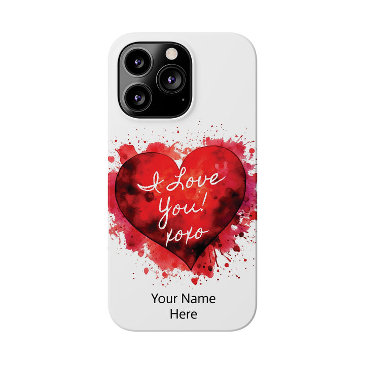 Slim Custom Personalized Valentine Love Gift for Her Cute Phone Cases for Iphone 16 Pro Max | iPhone 15 Case | iPhone 15 Pro Max Case, Iphone 14, 13, 12, 11, 10, 8, 7 - Studio40ParkLane