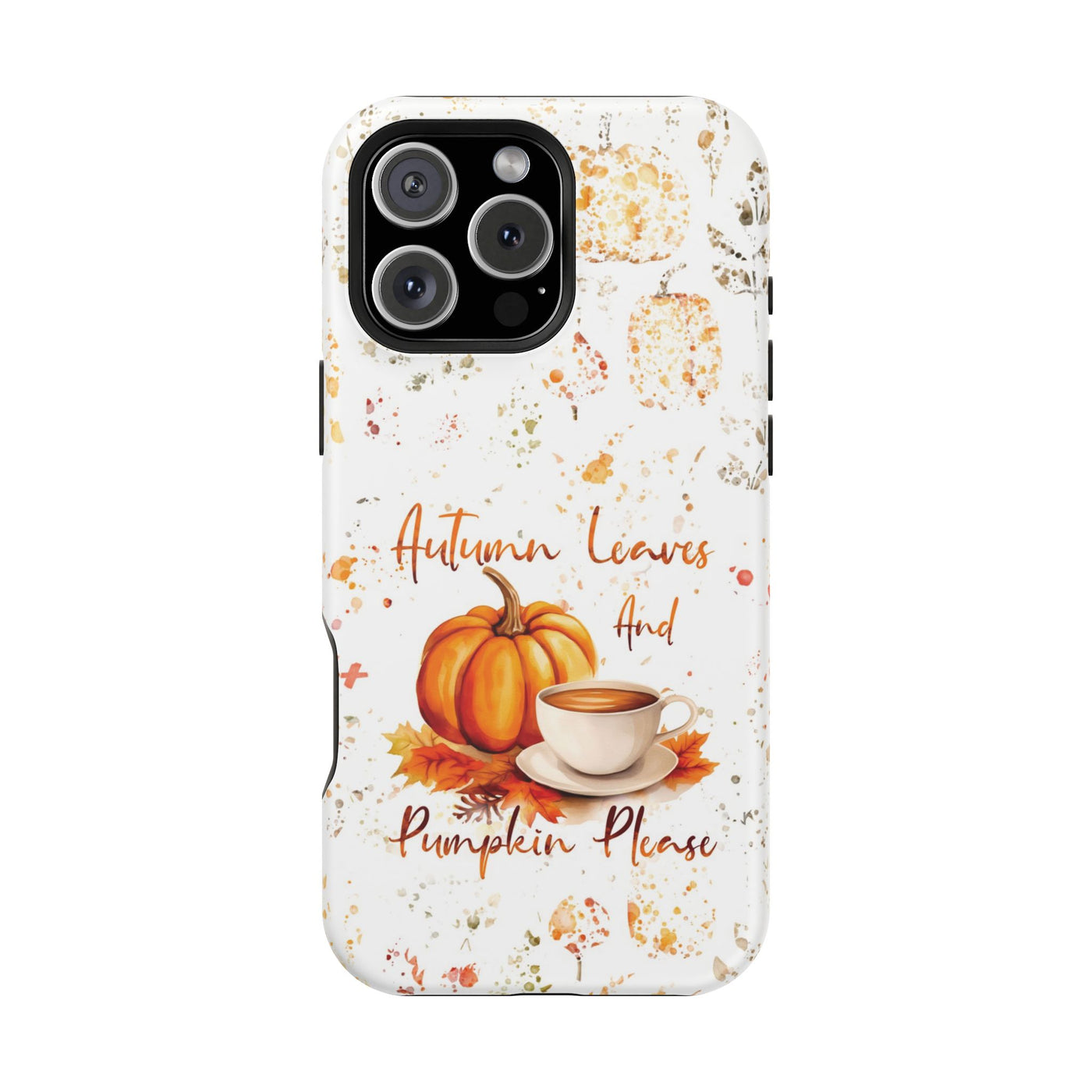 Fall Leaves Pumpkins Tough Magsafe Cute Phone Cases for Iphone | iPhone 15 Case | iPhone 15 Pro Max Case, Iphone 14, Iphone 14 13 12 11 10 9 8 7 - Studio40ParkLane