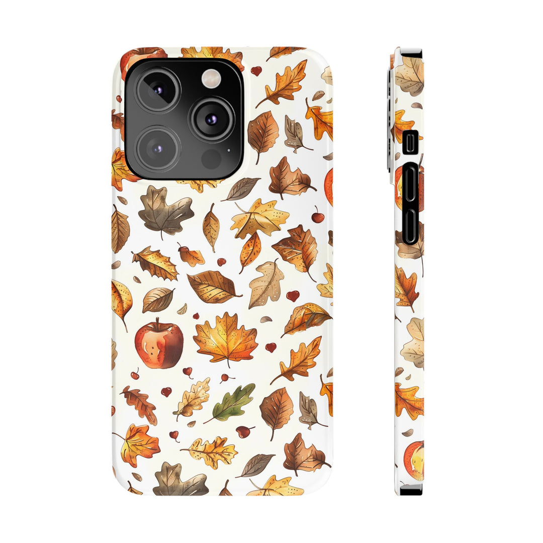 Slim Fall Autumn Leaves Gift for Her Cute Phone Cases for Iphone 16 | iPhone 15 Case | iPhone 15 Pro Max Case, Iphone 14, Iphone 14 Pro Max, Iphone 13, Slim - Studio40ParkLane