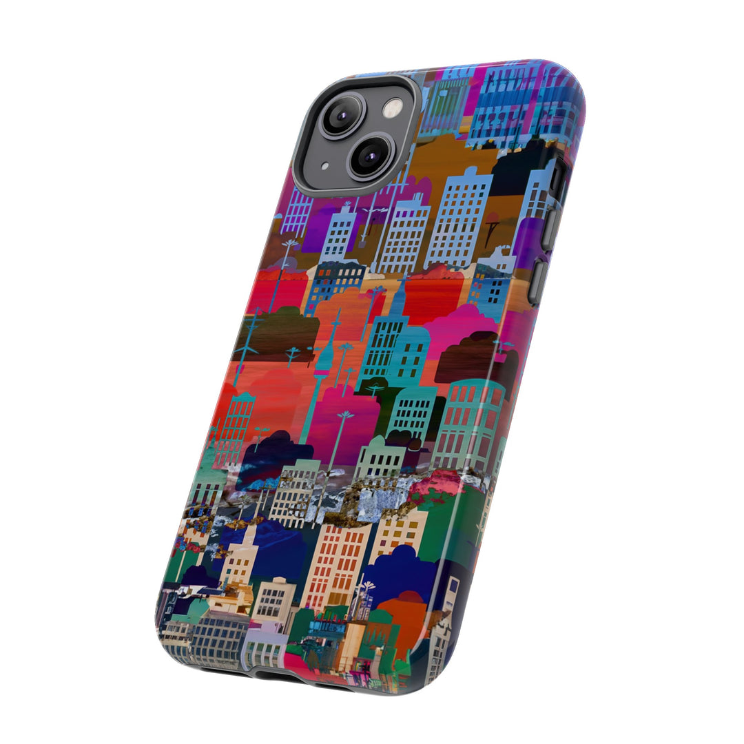 Cute Samsung Case | Cool Iphone Case | Summer City Skyline, Samsung S24, S23, S22, S21, IPhone 15 Case | Iphone 14 Case, Iphone 13 Case - Studio40ParkLane