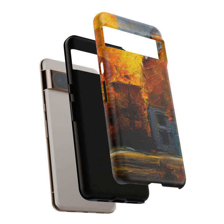 Impact Resistant, Fall Leaves Oil Painting, Cute Phone Cases for Samsung S24, S23, S22, S21, IPhone 15 pro Iphone 14 pro Iphone 13 IPhone 12 Iphone 11 - Studio40ParkLane