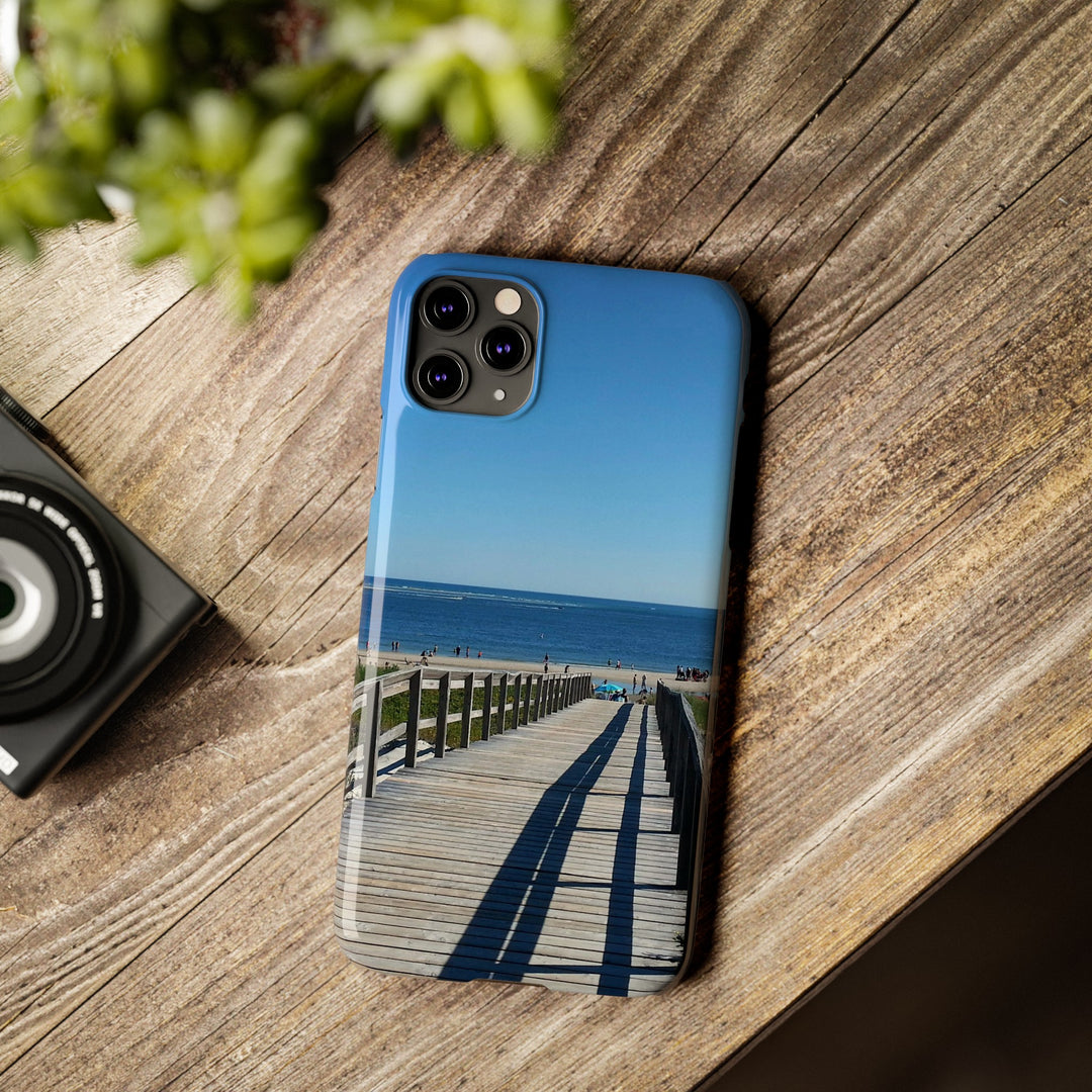 Slim Cute Phone Cases for Iphone - | iPhone 15 Case | iPhone 15 Pro Max Case, Iphone 14 Case, Iphone 14 Pro Max, Iphone 13, Summer Beach Walk - Studio40ParkLane