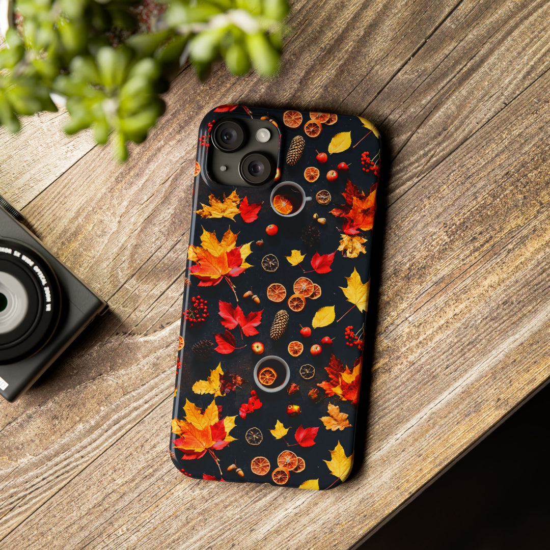 Slim Cute Fall Leaves Collage Phone Cases for Iphone | iPhone 15 Case | iPhone 15 Pro Max Case, Iphone 14, Iphone 14 Pro Max, Iphone 13, Iphone 16 - Studio40ParkLane