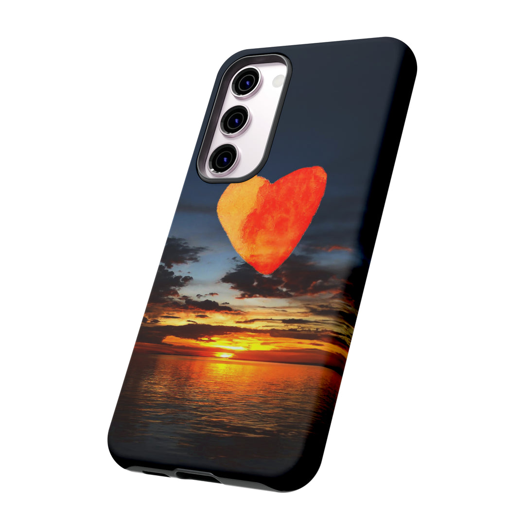 Cute Samsung Phone Case | Aesthetic Samsung Phone Case | Galaxy S23, S22, S21, S20 | Luxury case, Cute Rising Heart Sunset Phone Case - Studio40ParkLane