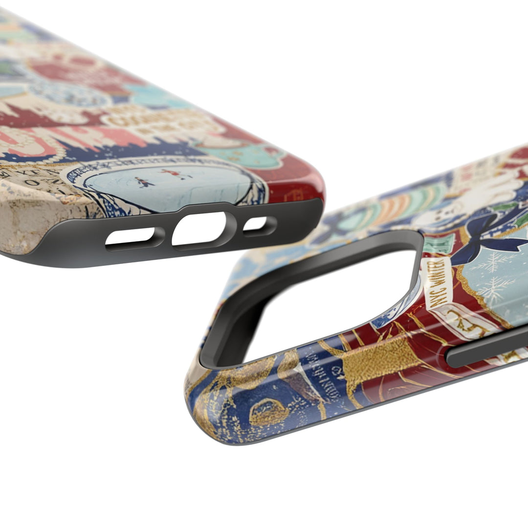 New York Winter Coquette Collage Tough Magsafe Cute Phone Cases for Iphone | iPhone 17 Pro Max Case, Iphone 16, Iphone 15 14 13 12 11 10 9