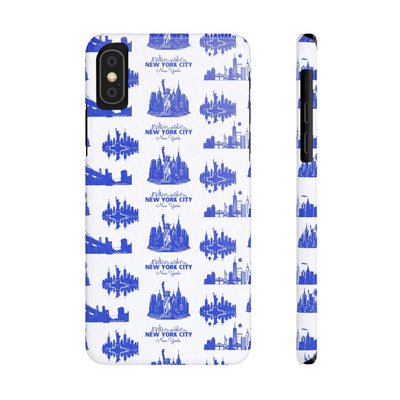 New York Skyline Blue Collage Coquette Gift for Her Cute Phone Cases for Iphone 16 Pro Max | iPhone 15 Case | iPhone 15 Pro Max Case, Iphone 14, Iphone 14 Pro Max, Iphone 13 12 11 8 7