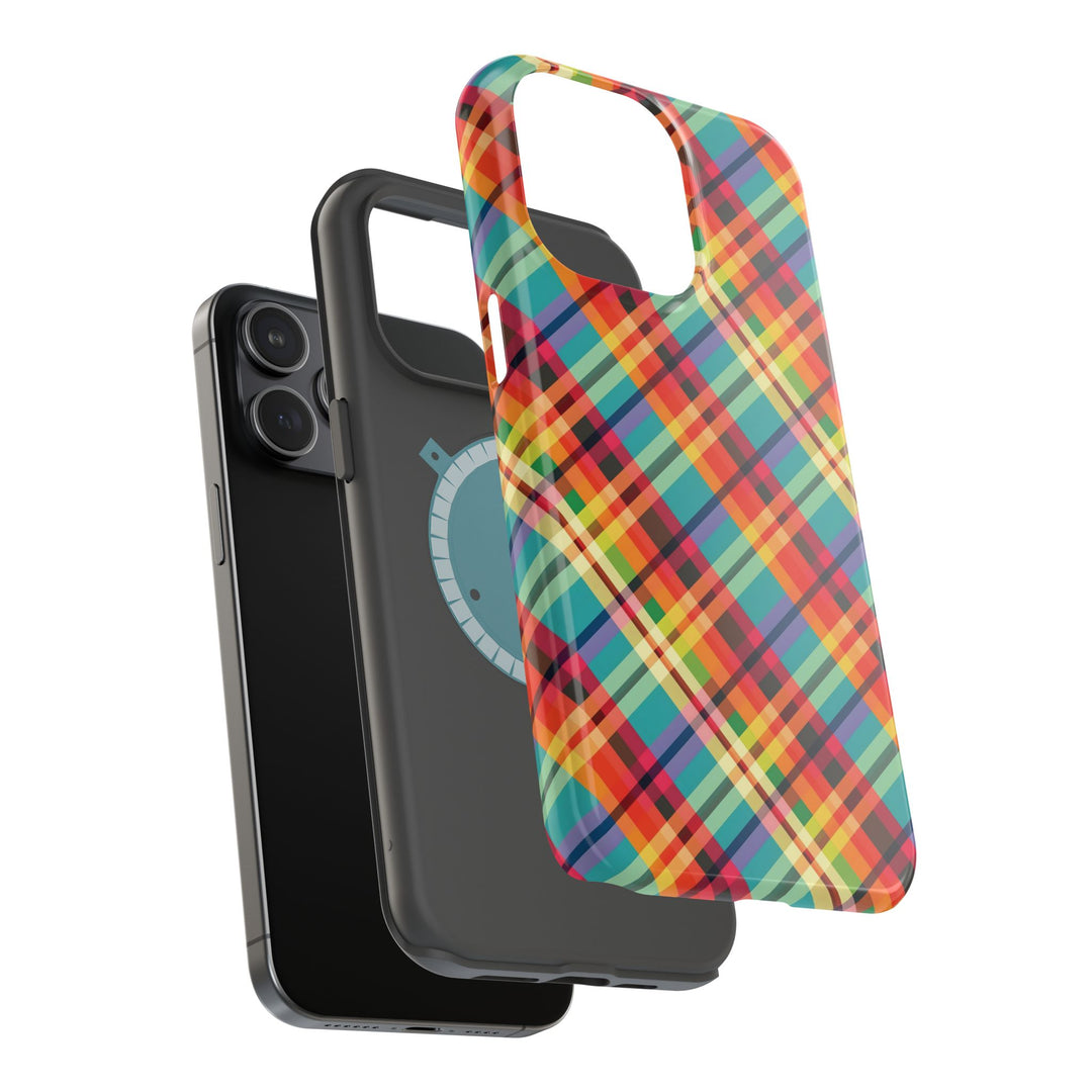 Checkered Plaid Magsafe Gift for Her Cute Phone Case for Iphone, | iPhone 16 | iPhone 15 Pro Max, Iphone 14 Pro Max, 13 12 11 10 9 8 7 - Studio40ParkLane