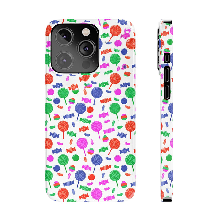 Slim Cute Phone Cases for Iphone - | iPhone 15 Case | iPhone 15 Pro Max Case, Iphone 14 Case, Iphone 14 Pro Max, Iphone 13, Summer Lollipops Red - Studio40ParkLane