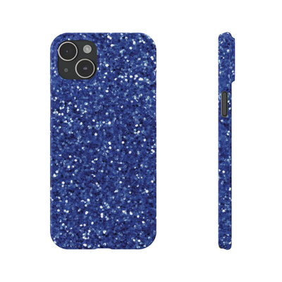 Slim Blue Muted Faux Play on Glitter Effect Cute Phone Cases for Iphone 16 Pro Max | iPhone 15 Case | iPhone 15 Pro Max Case, Iphone 14, Iphone 14 Pro Max, Iphone 13 12 11 8 7