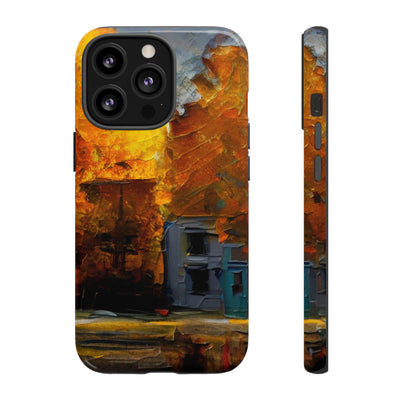 Impact Resistant, Fall Leaves Oil Painting, Cute Phone Cases for Samsung S24, S23, S22, S21, IPhone 15 pro Iphone 14 pro Iphone 13 IPhone 12 Iphone 11